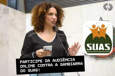 Mandato da deputada Mônica Seixas (PSOL-SP) realiza plenária online no dia 20/10 s contra o “Projeto de Gambiarra do SUAS”