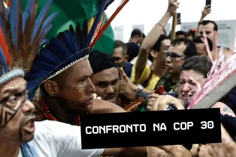Protesto Indígena Rompe "Zona Azul" da COP30 contra Exploração de Petróleo na Amazônia