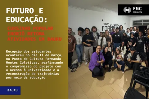 Cursinho Popular Emoriô inicia atividades de 2026 com proposta de educação emancipadora em Bauru